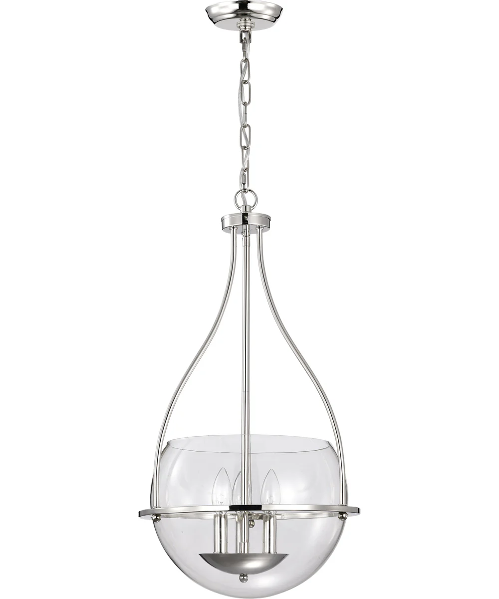 Amado 3-Light Pendant Polished Nickel - Image 5