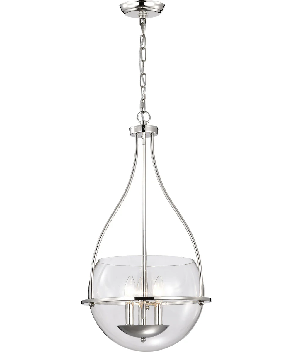 Amado 3-Light Pendant Polished Nickel - Image 6