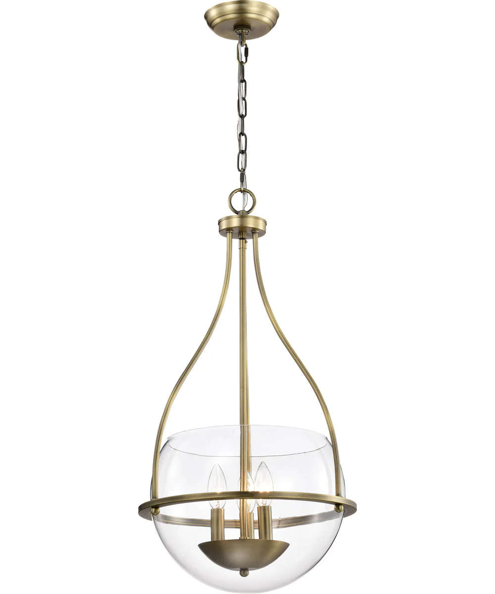 Amado 3-Light Pendant Vintage Brass - Image 2