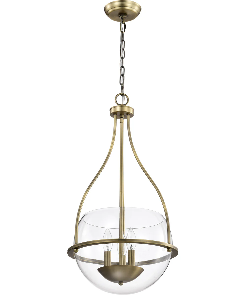 Amado 3-Light Pendant Vintage Brass - Image 3