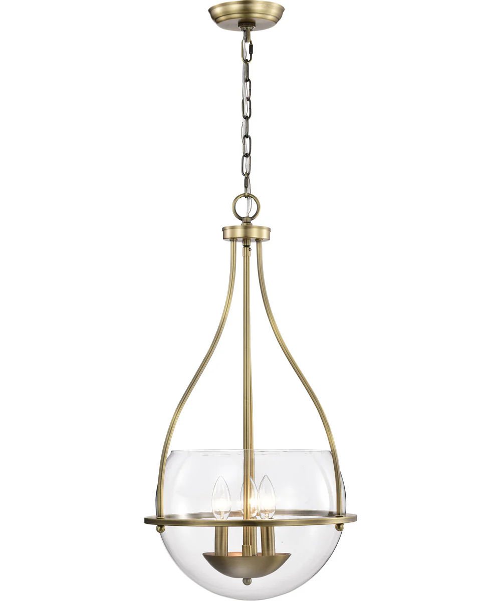 Amado 3-Light Pendant Vintage Brass - Image 6