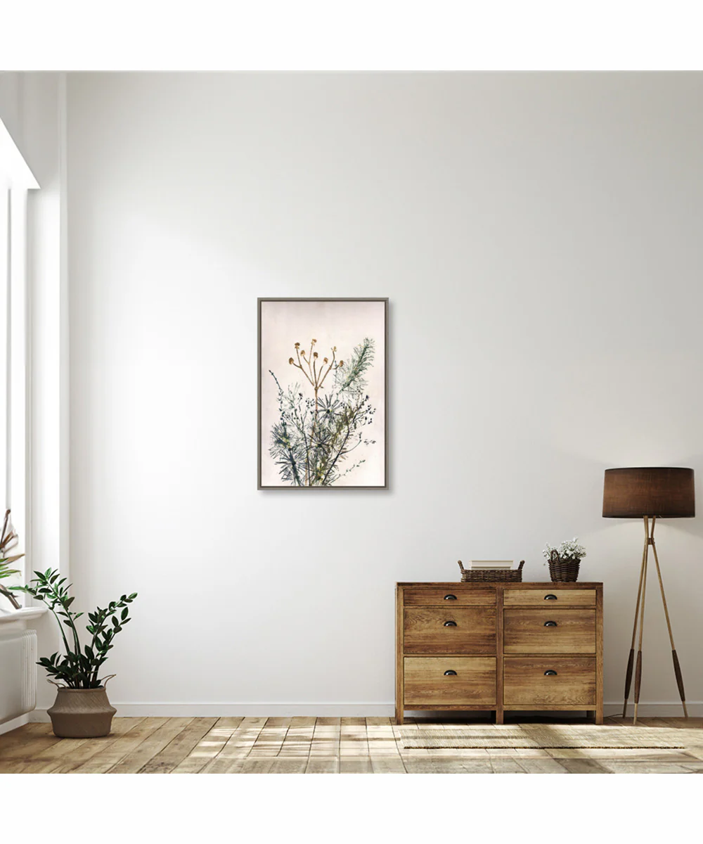 Framed Bouquet 5 by Pernille Folcarelli Canvas Wall Art Print (23  W x 33  H), Sylvie Greywash Frame - Image 2