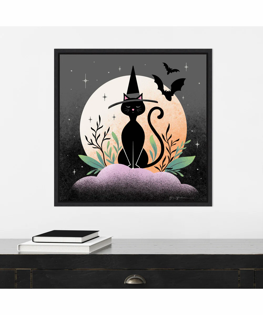 Framed Hocus Pocus II by Gia Graham Canvas Wall Art Print (22 W x 22 H), Sylvie Black Frame - Image 2