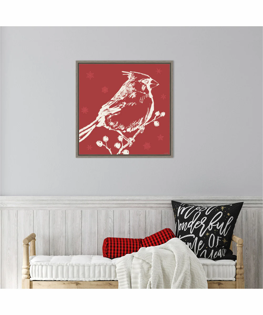 Framed Seasonal Shades VIII by Anne Tavoletti Canvas Wall Art Print (22 W x 22 H), Sylvie Greywash Frame - Image 2