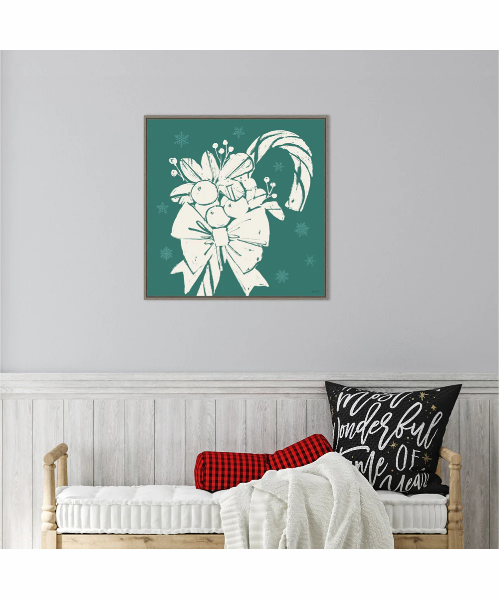 Framed Seasonal Shades XII by Anne Tavoletti Canvas Wall Art Print (22 W x 22 H), Sylvie Greywash Frame - Image 2