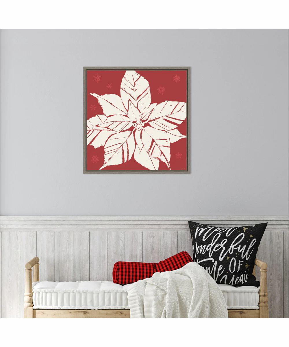 Framed Seasonal Shades XIII by Anne Tavoletti Canvas Wall Art Print (22  W x 22  H), Sylvie Greywash Frame - Image 2