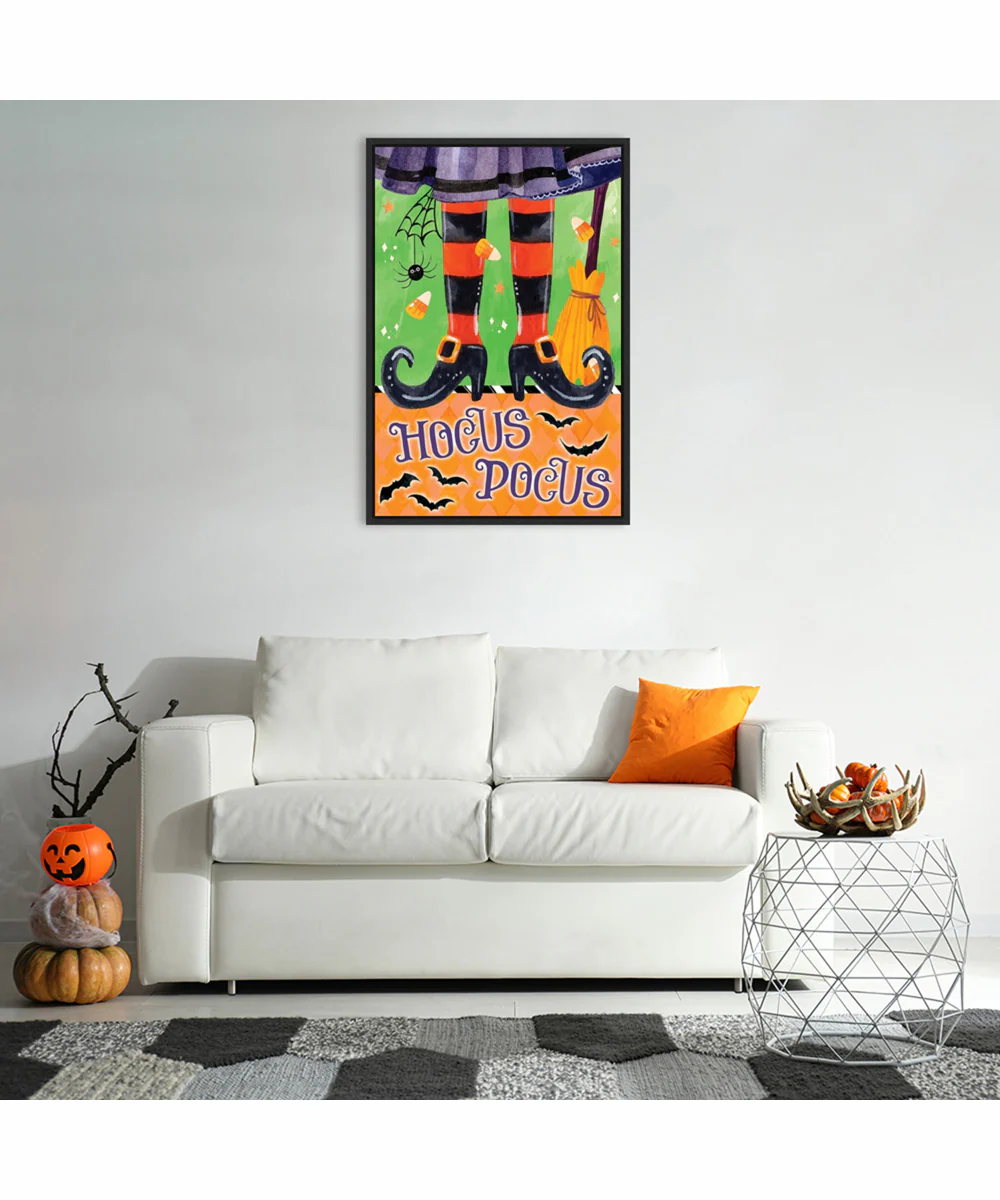 Framed Witchy Hocus Pocus by Art Nd Canvas Wall Art Print (23  W x 33  H), Sylvie Black Frame - Image 2