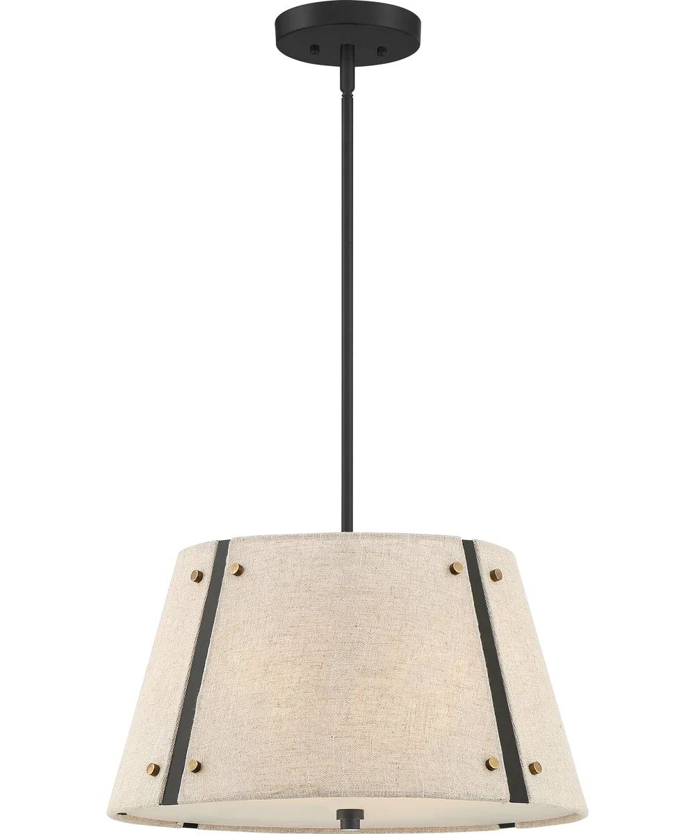 Amherst 3-light Pendant Mottled Cocoa - Image 2