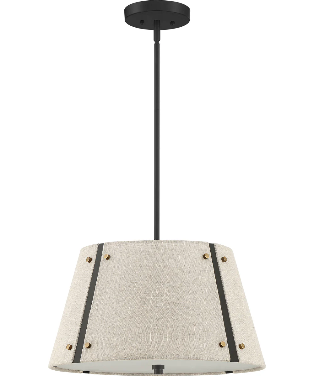 Amherst 3-light Pendant Mottled Cocoa - Image 3