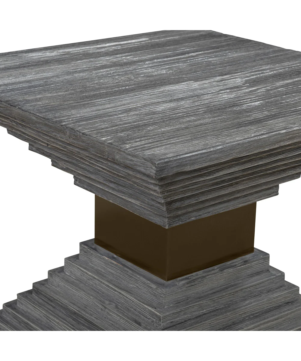 Andes Wooden Geometric Accent Table - Image 4