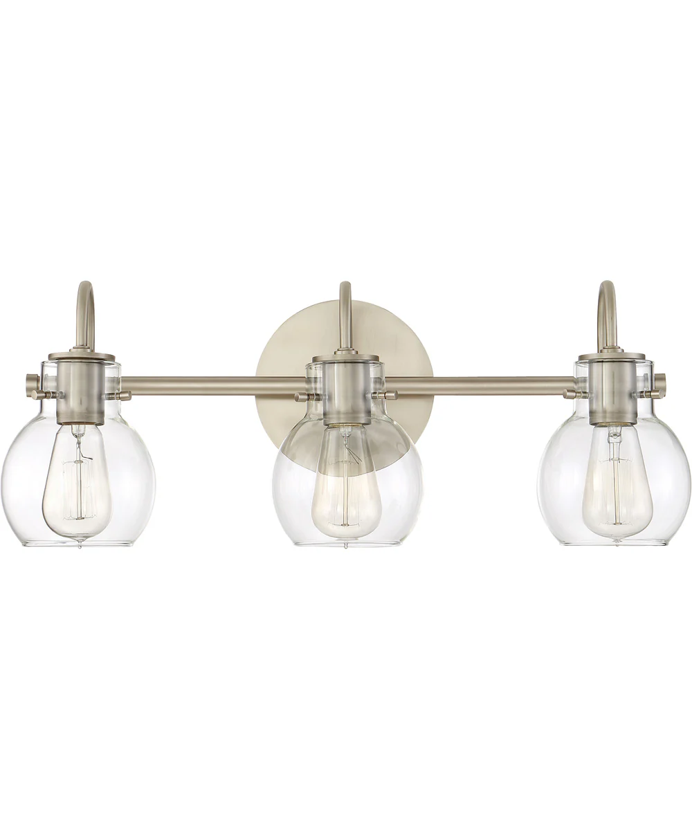 Andrews Large 3-light Bath Light Antique Nickel - Image 3