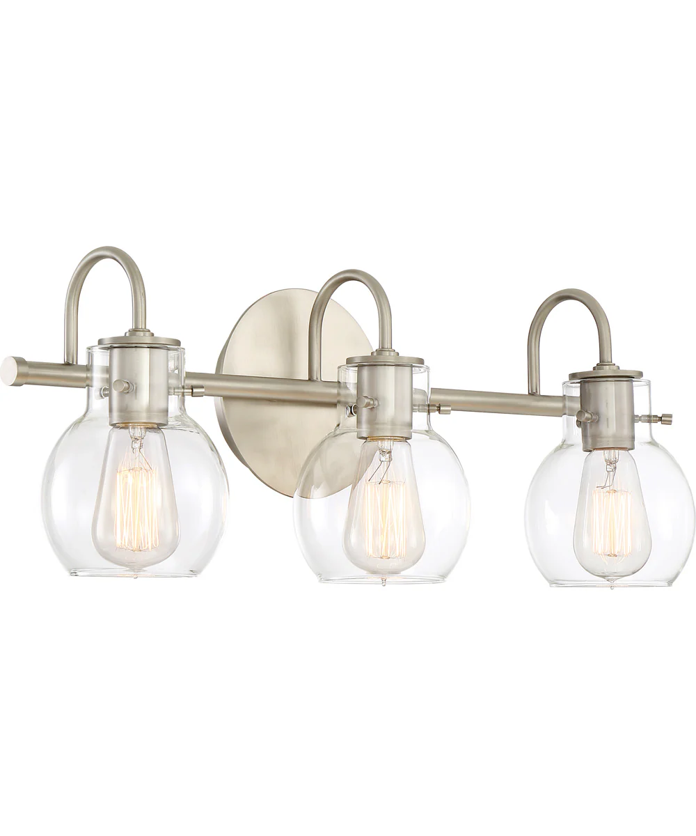 Andrews Large 3-light Bath Light Antique Nickel - Image 4