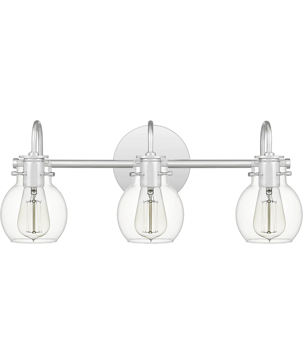 Andrews Large 3-light Bath Light Polished Chrome - Image 3
