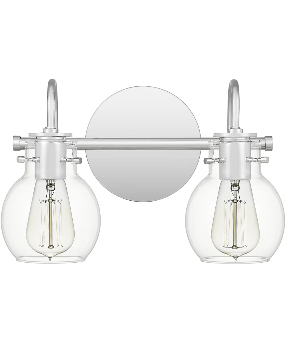 Andrews Medium 2-light Bath Light Polished Chrome - Image 3