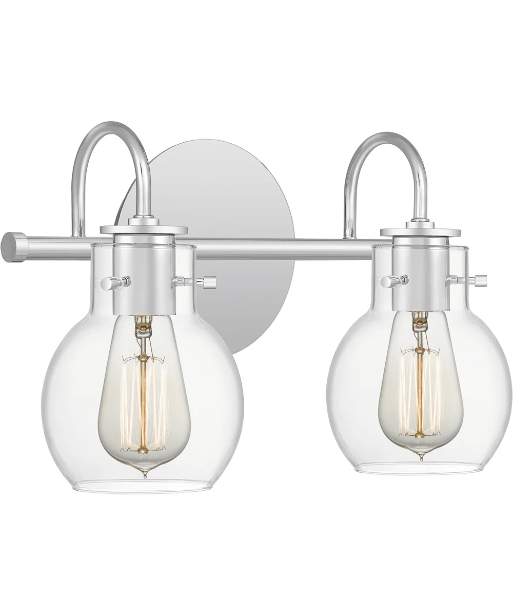 Andrews Medium 2-light Bath Light Polished Chrome - Image 4