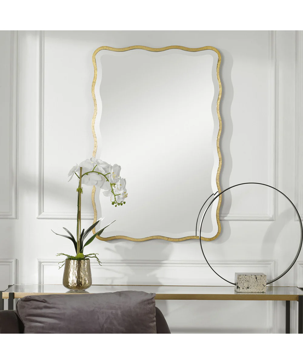 Aneta Gold Scalloped Mirror - Image 2