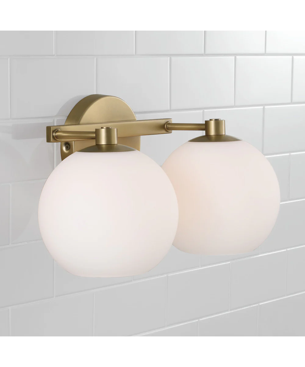 Ansley 2-Light Vanity Aged Brass - Image 3