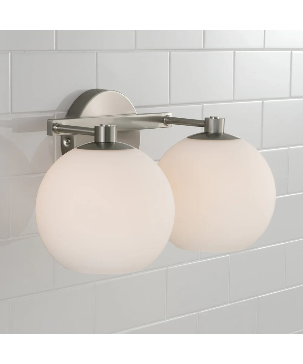 Ansley 2-Light Vanity Brushed Nickel - Image 3