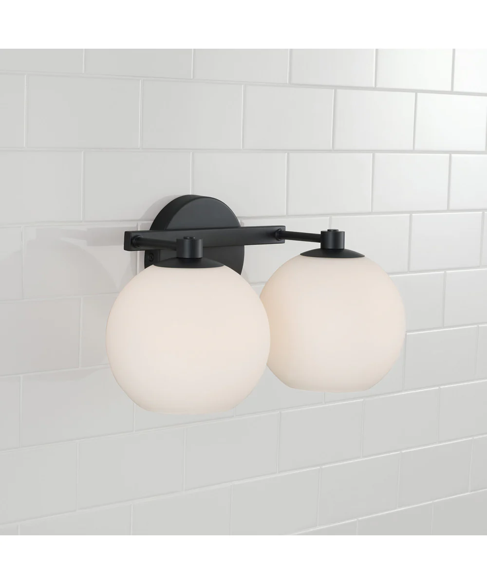 Ansley 2-Light Vanity Matte Black - Image 3