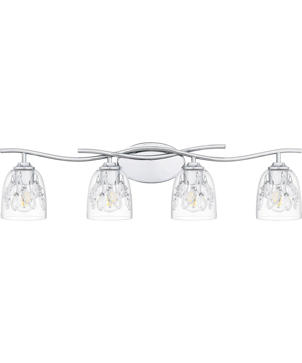 Ansley Extra Large 4-light Bath Light Polished Chrome - Image 2