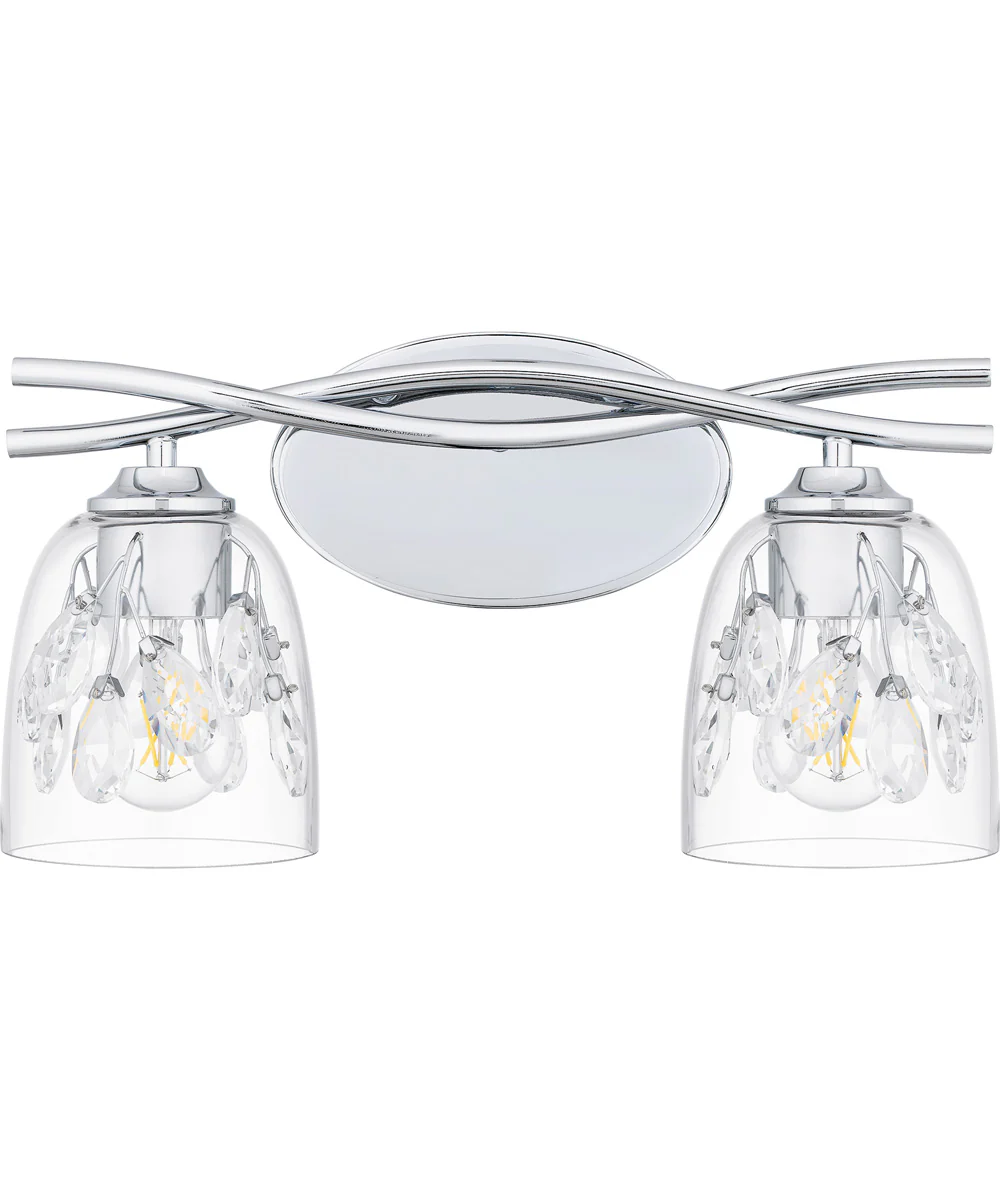 Ansley Medium 2-light Bath Light Polished Chrome - Image 2
