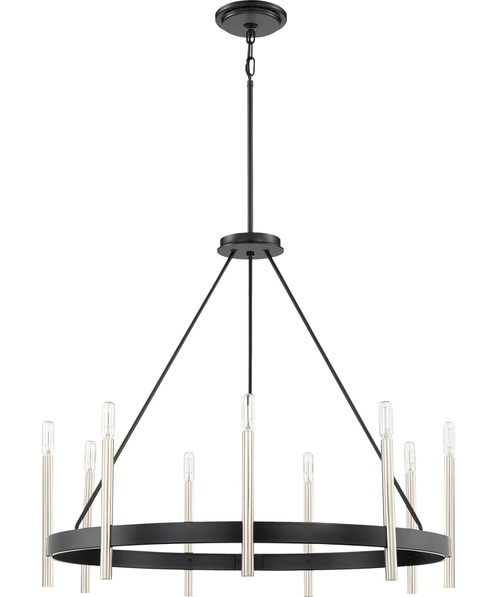 Anthem 9-light Chandelier Mystic Black