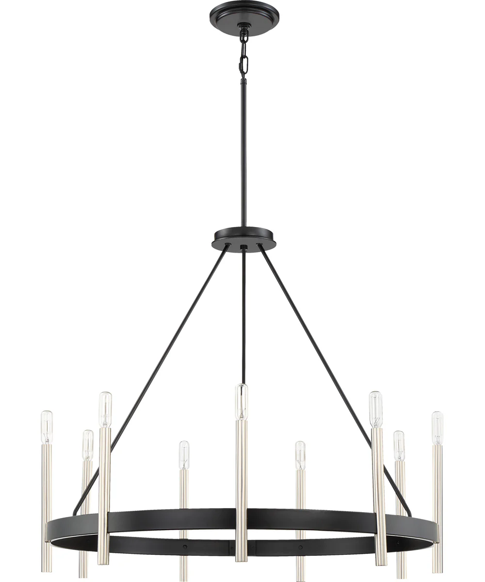 Anthem 9-light Chandelier Mystic Black - Image 3