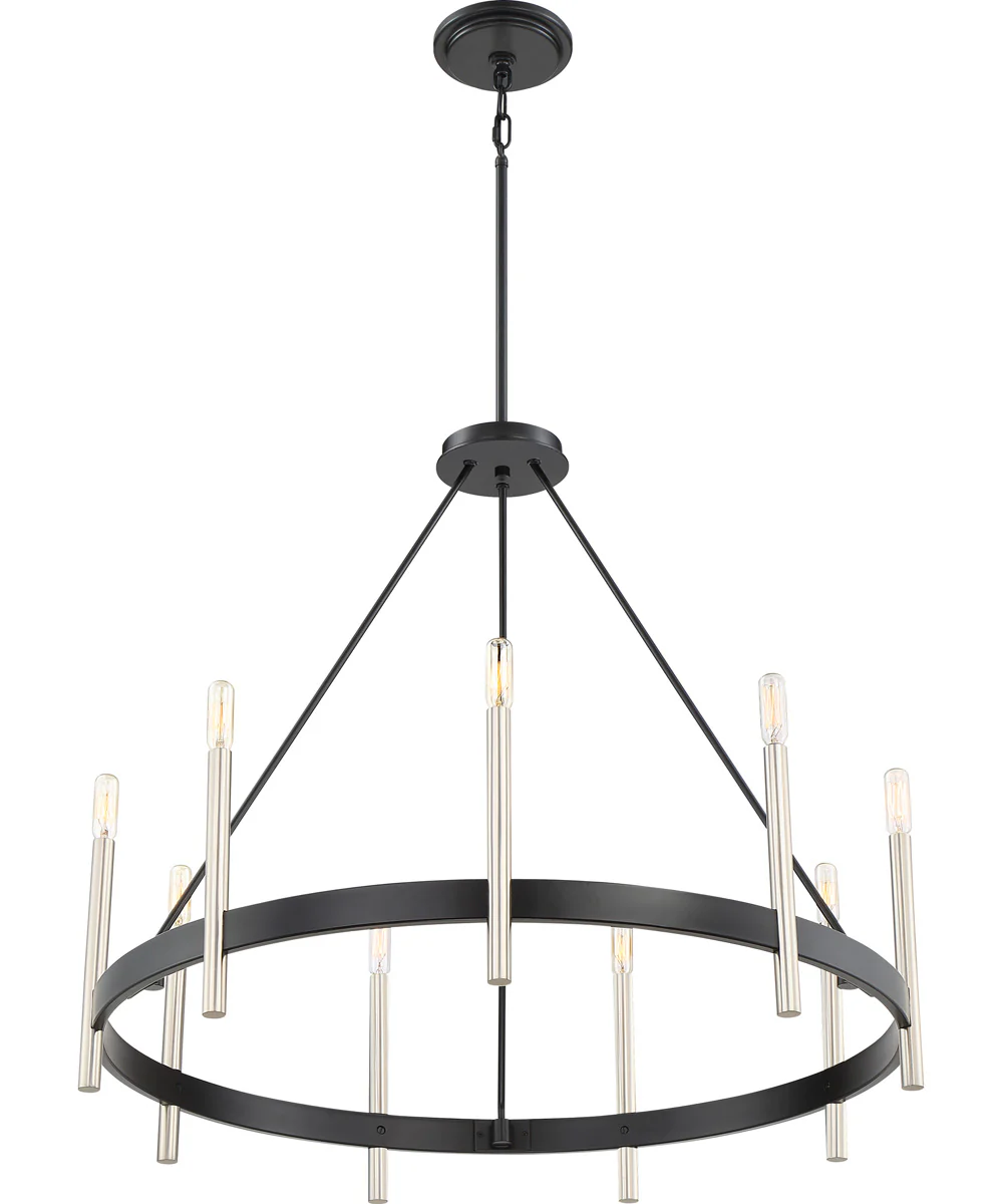 Anthem 9-light Chandelier Mystic Black - Image 4