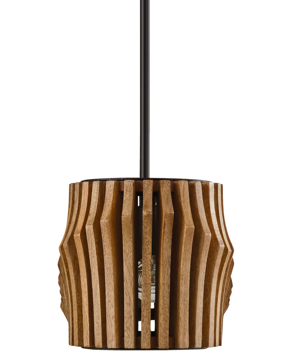 Archer 6-Light Island Light Wood and Matte Black - Image 4
