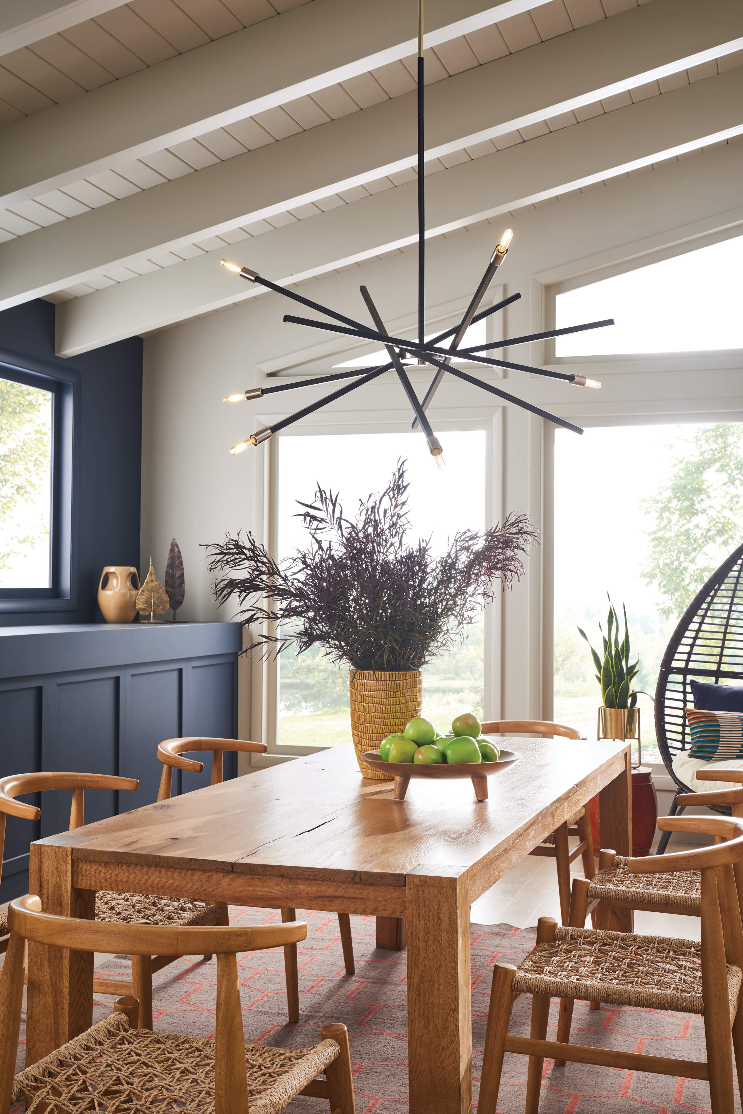 Archer 6-Light Large Single Tier in Satin Black - Image 2