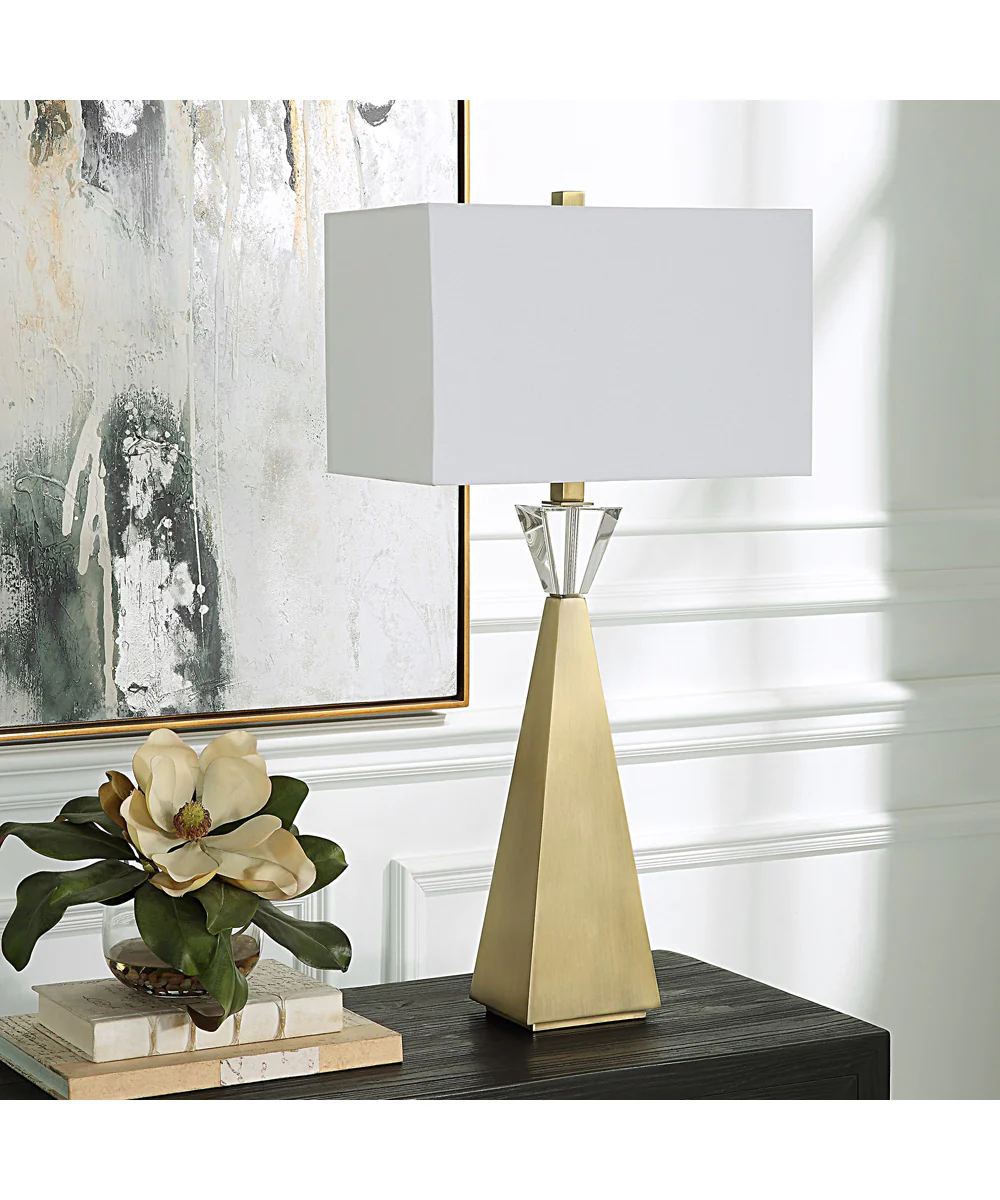 Arete Modern Brass Table Lamp - Image 3