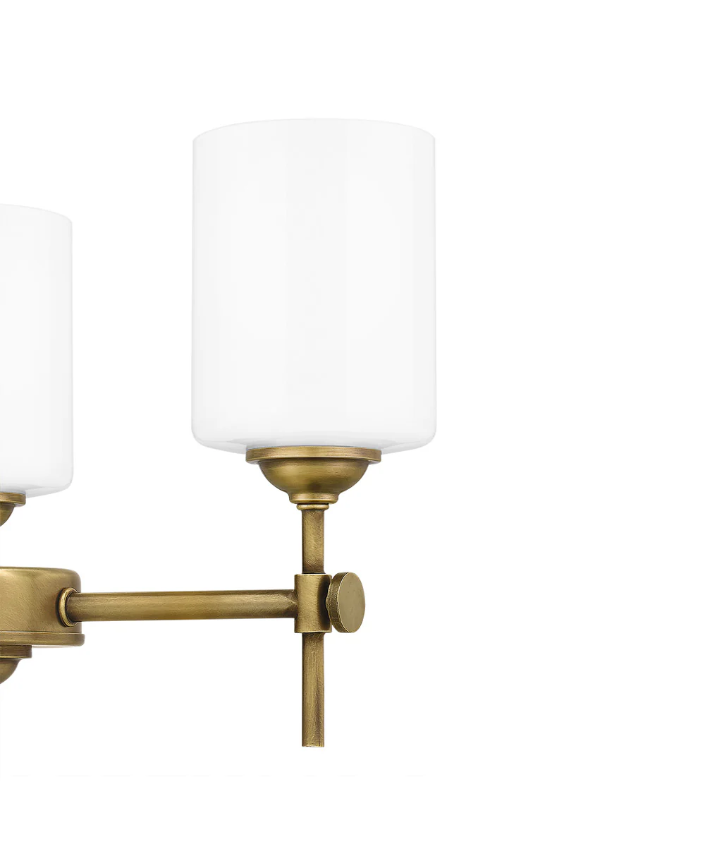 Aria 3-light Semi Flush Mount Weathered Brass - Image 6