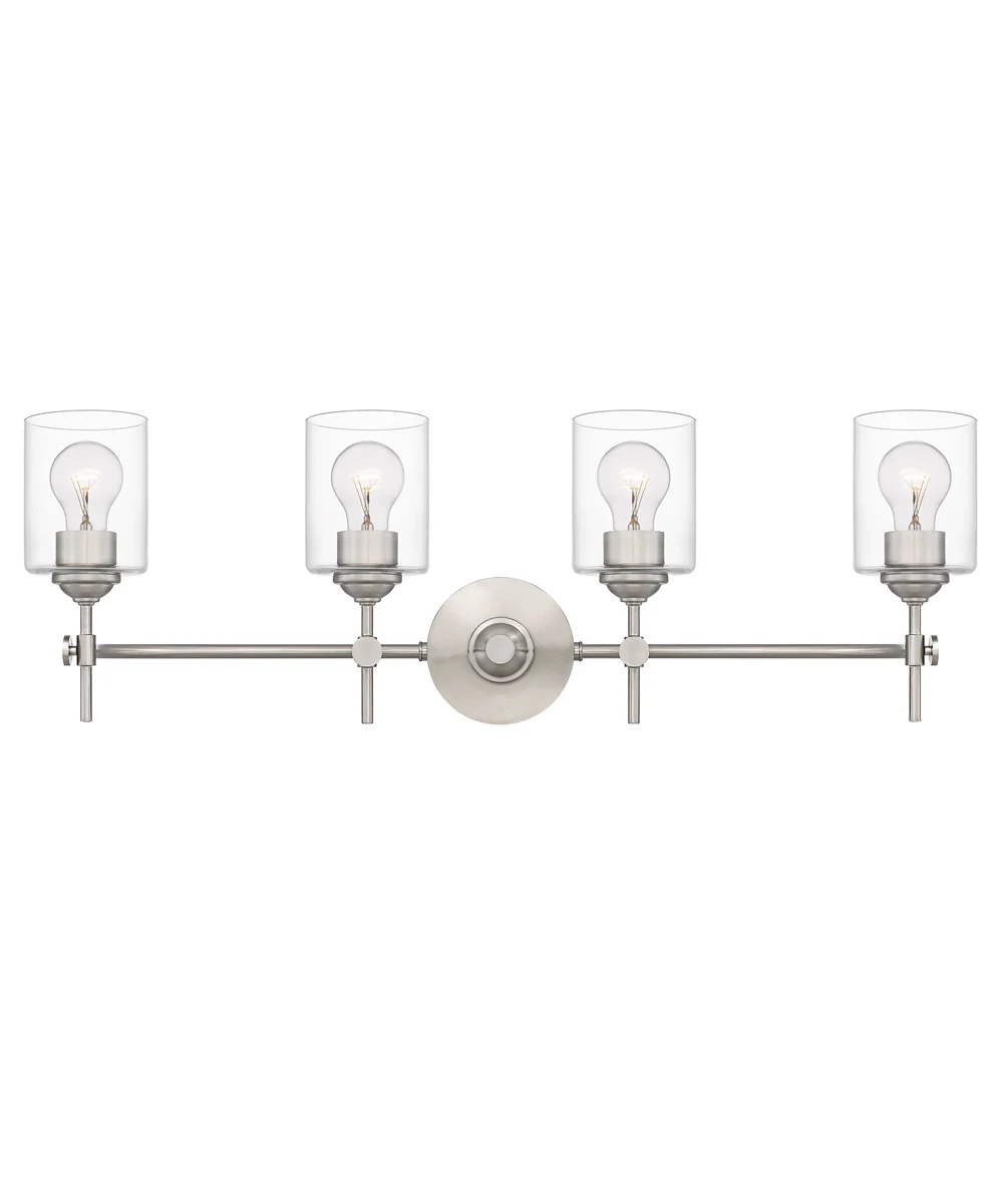 Aria Extra Large 4-light Bath Light Brushed Nickel - Image 2