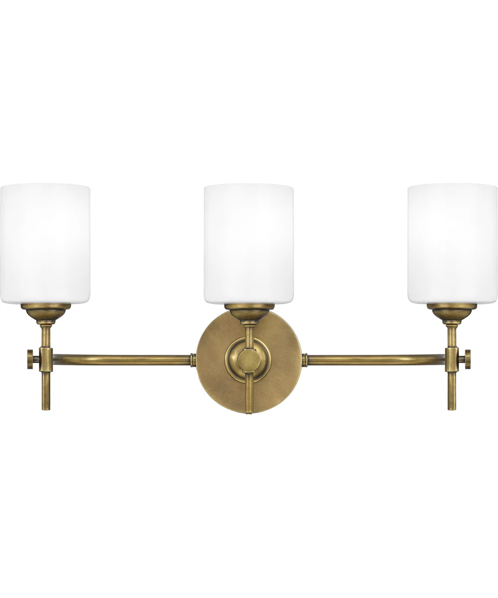 Aria Large 3-light Bath Light Weathered Brass - Image 2
