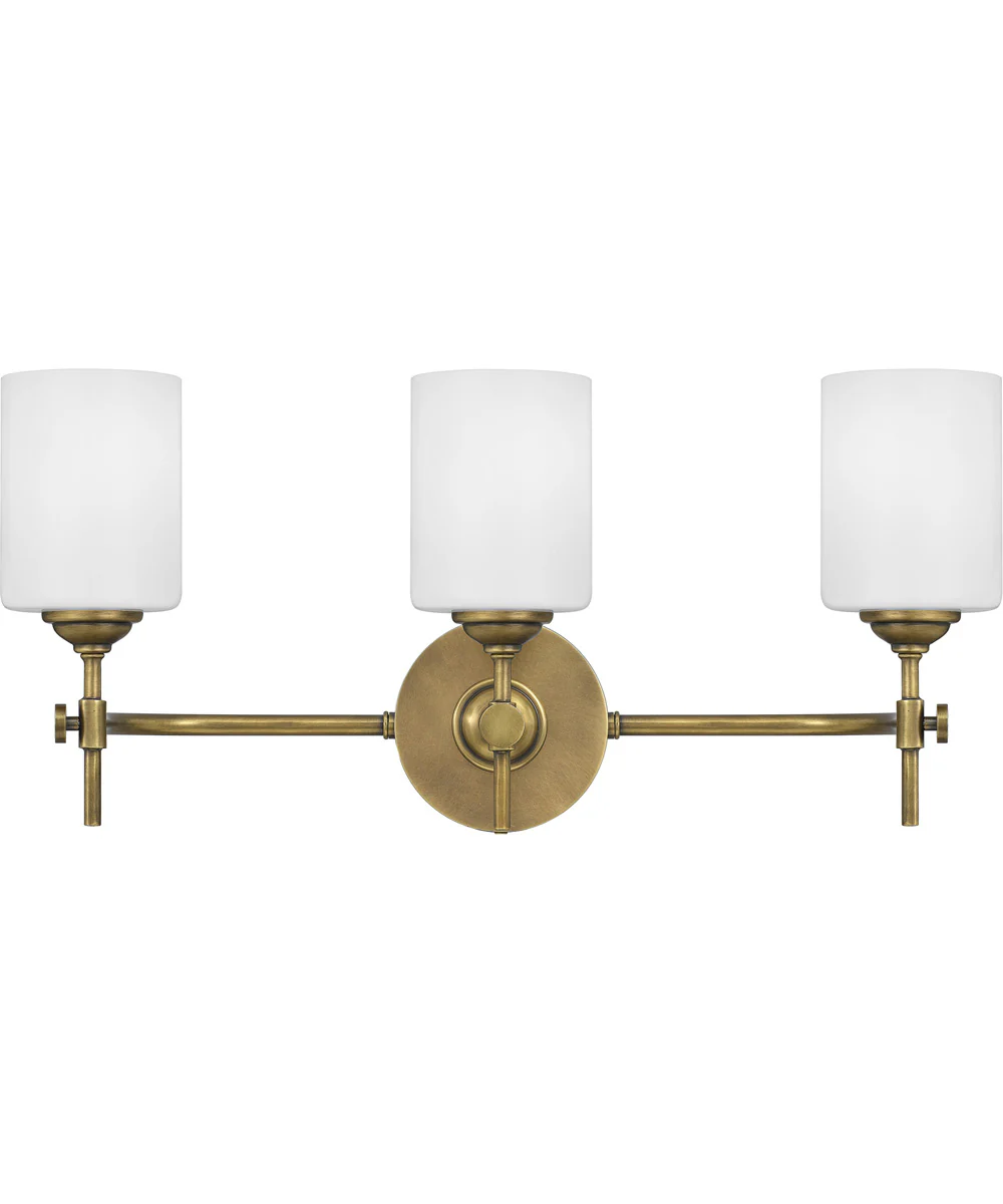 Aria Large 3-light Bath Light Weathered Brass - Image 3