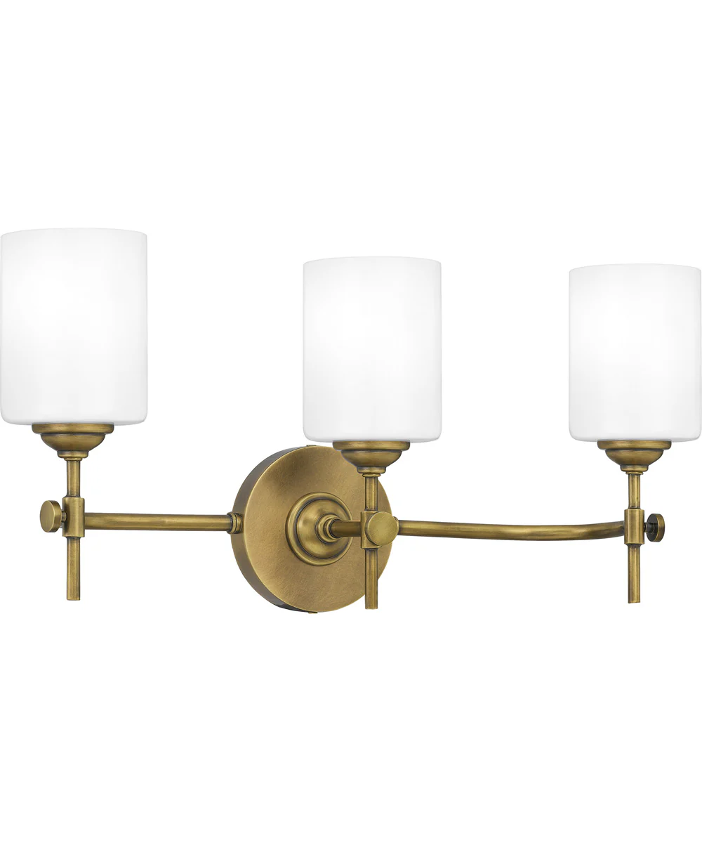 Aria Large 3-light Bath Light Weathered Brass - Image 4