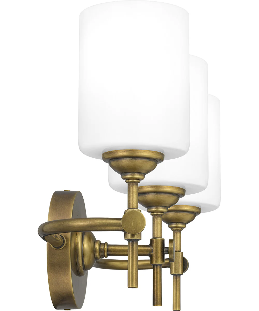 Aria Large 3-light Bath Light Weathered Brass - Image 5