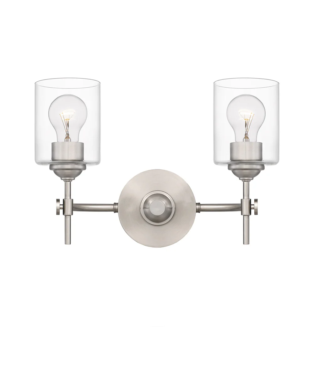 Aria Medium 2-light Bath Light Brushed Nickel - Image 2