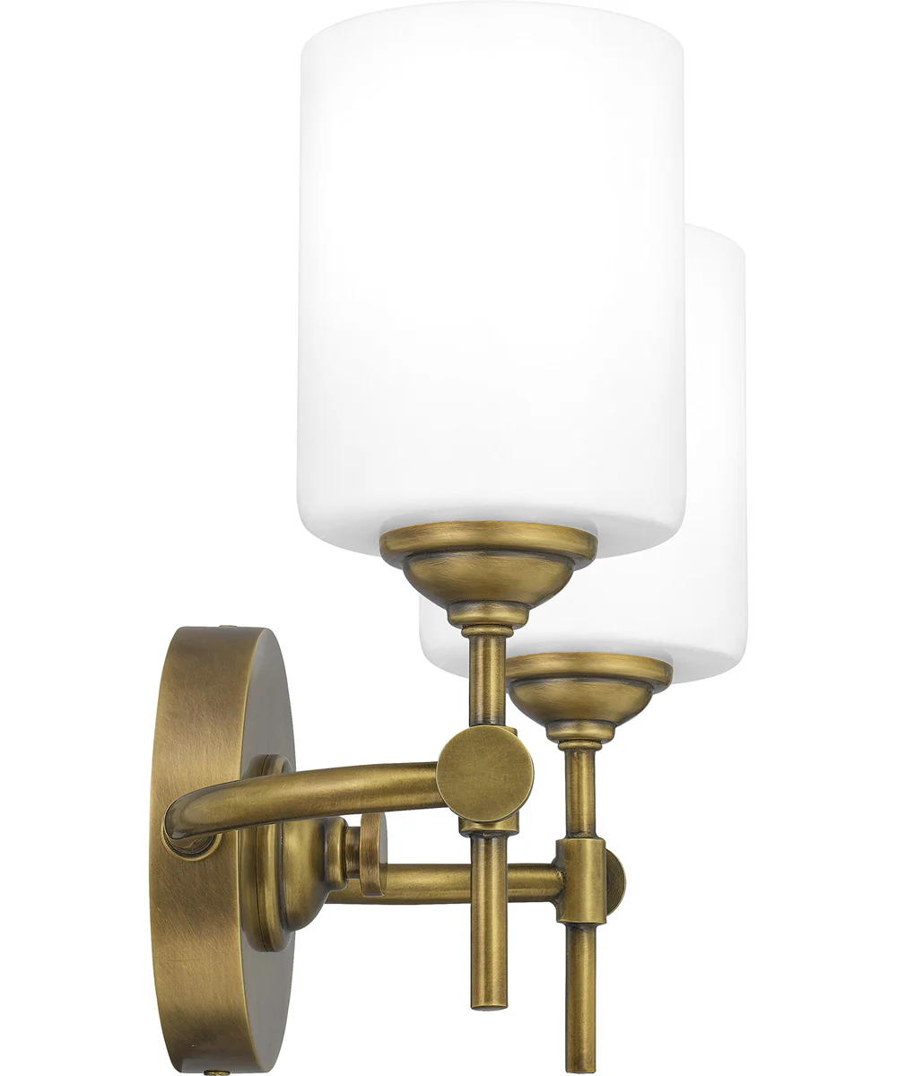 Aria Medium 2-light Bath Light Weathered Brass - Image 5