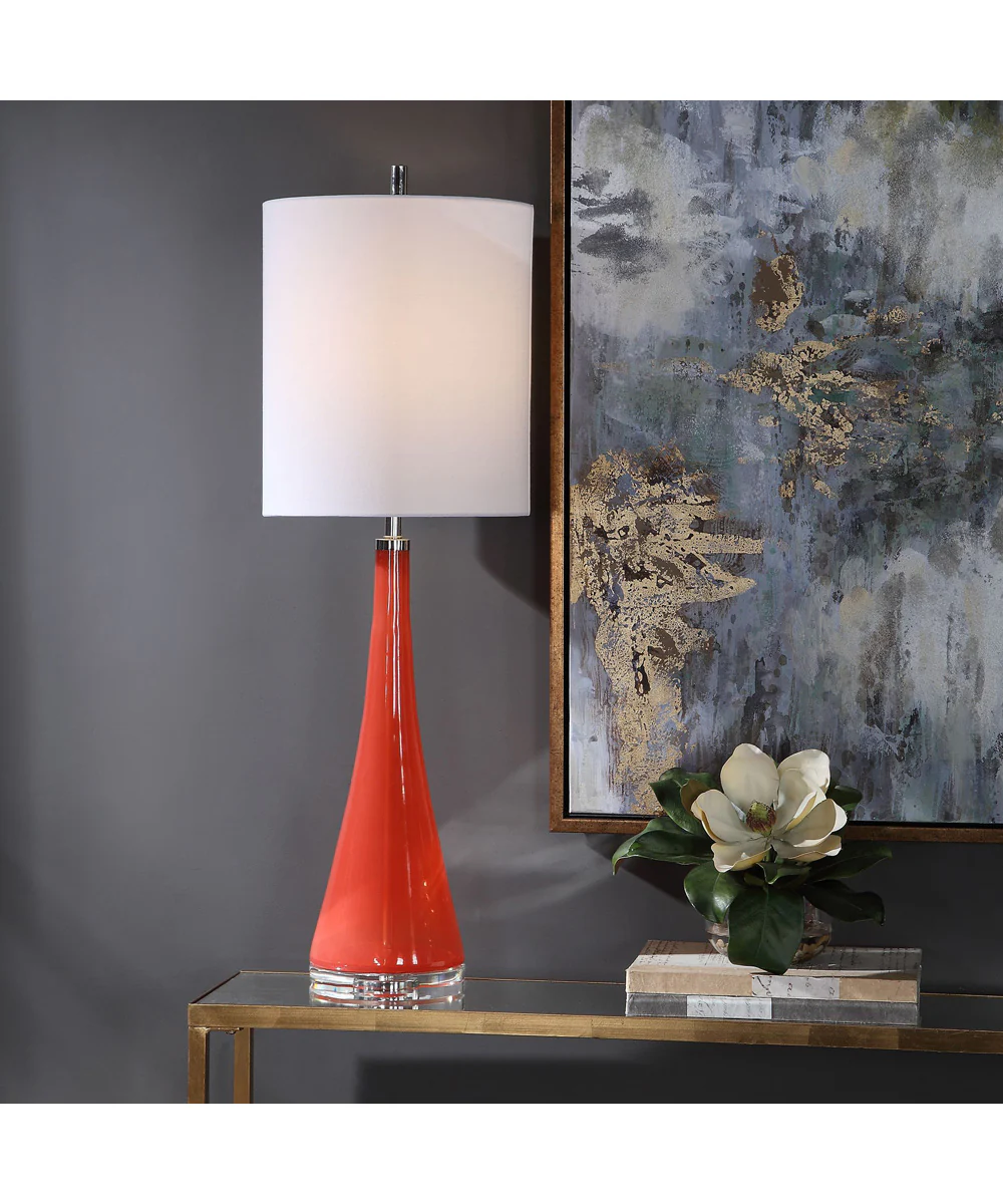 Ariel Tapered Glass Buffet Lamp