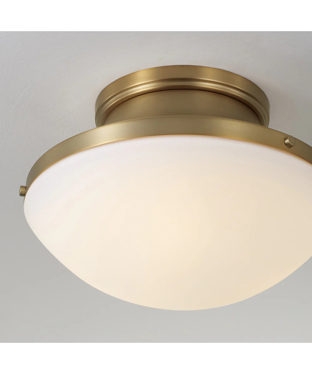 Arlo 3-Light Flush Aged Brass - Image 3