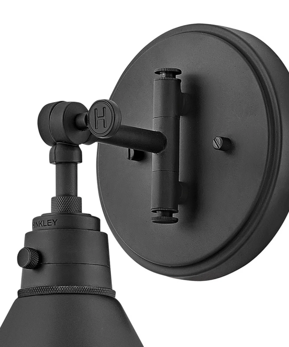 Arti 1-Light Small Single Light Sconce in Black - Image 3