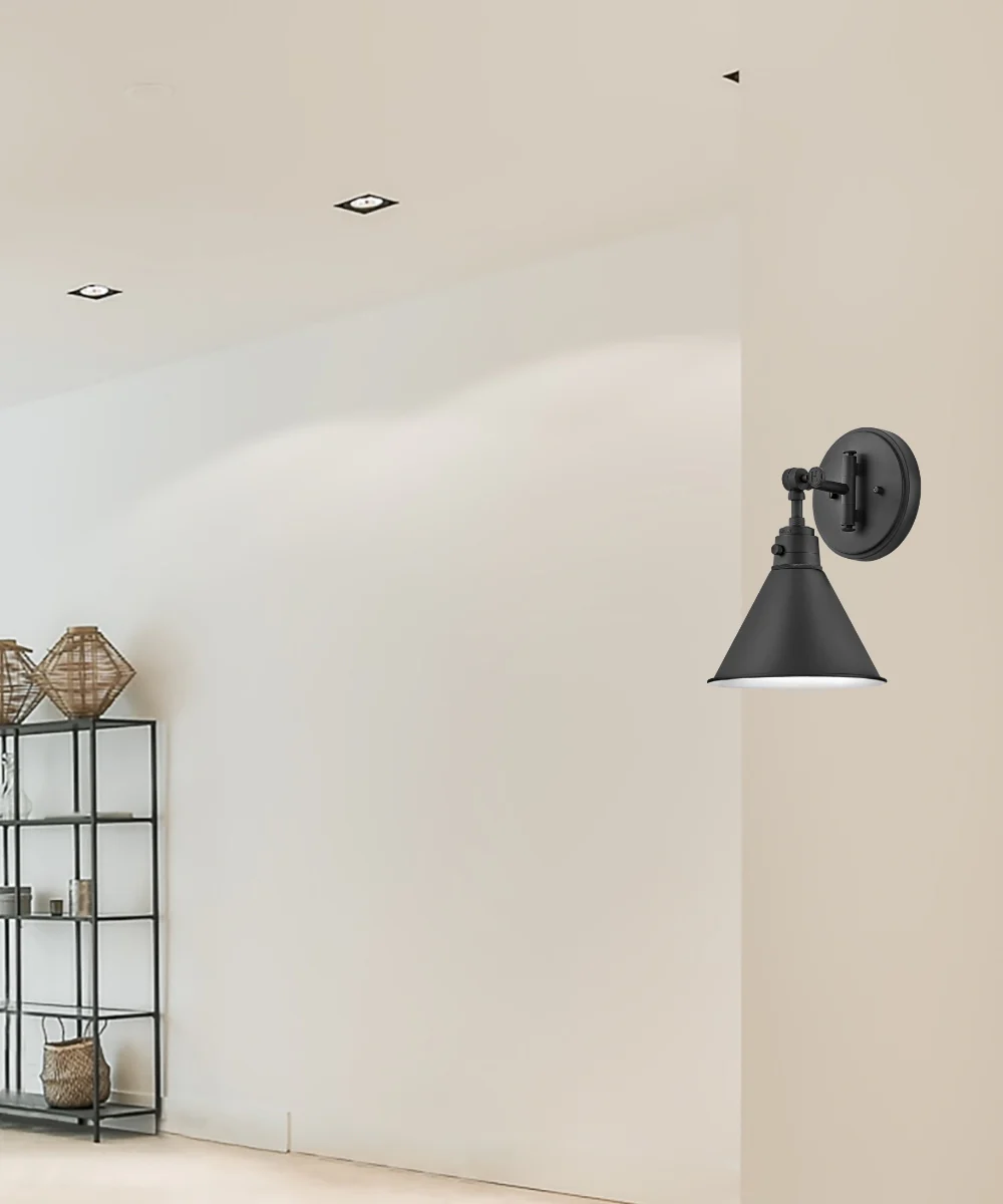 Arti 1-Light Small Single Light Sconce in Black - Image 4