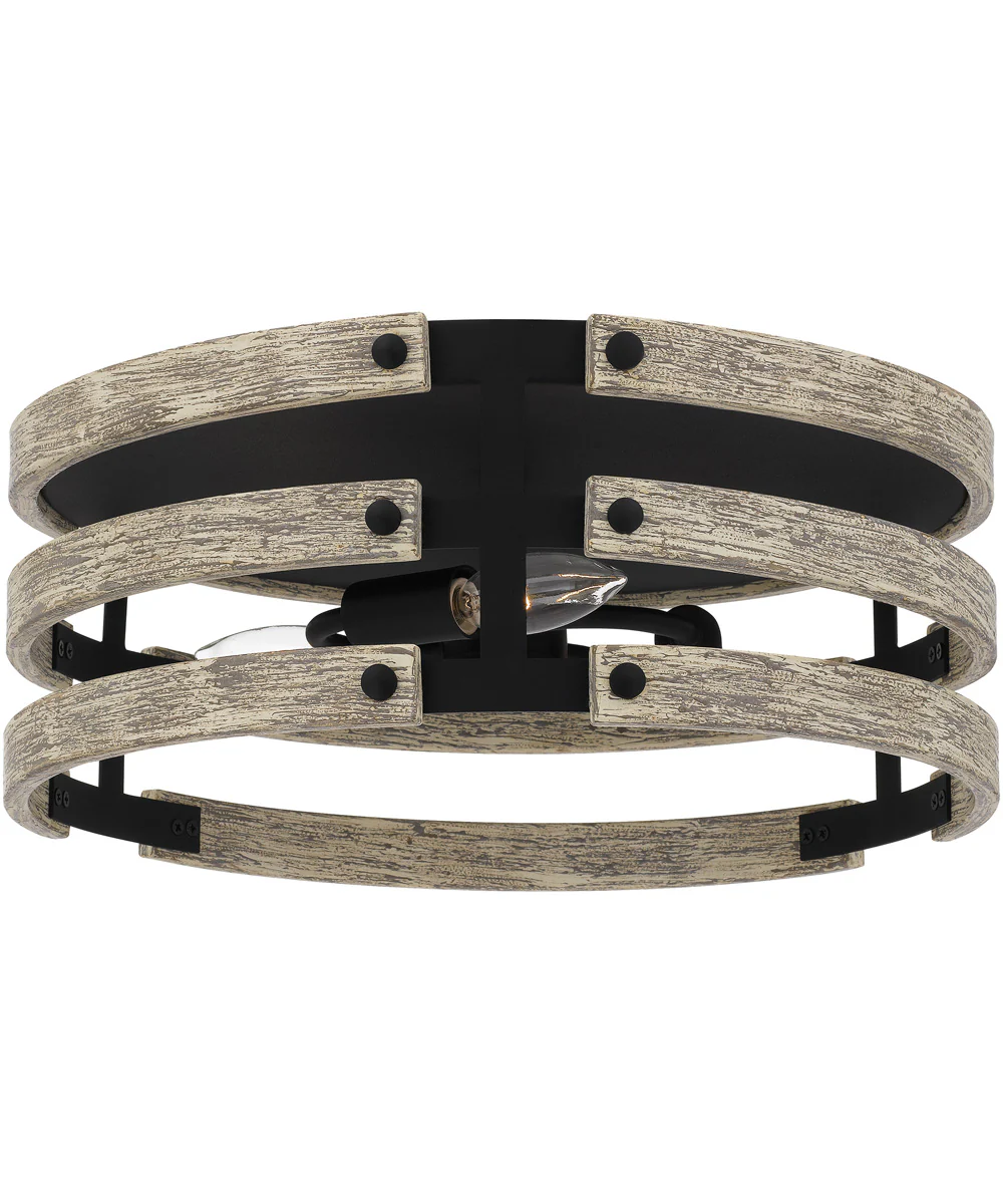 Ashburn 3-light Flush Mount Earth Black - Image 4
