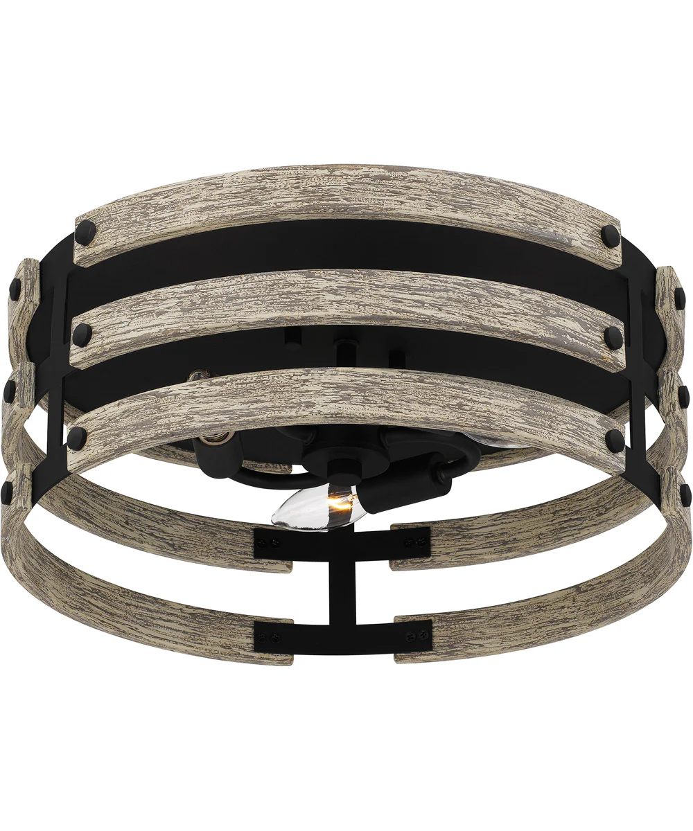 Ashburn 3-light Flush Mount Earth Black - Image 5