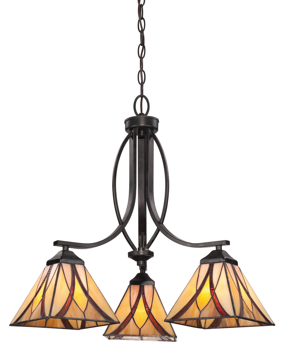 Asheville 3-light Chandelier Valiant Bronze - Image 2