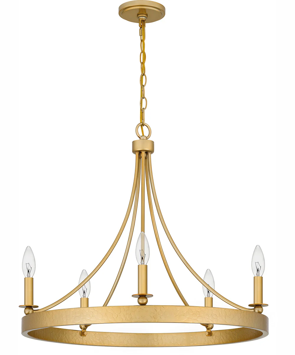 Aspyn 5-light Chandelier Light Gold - Image 3