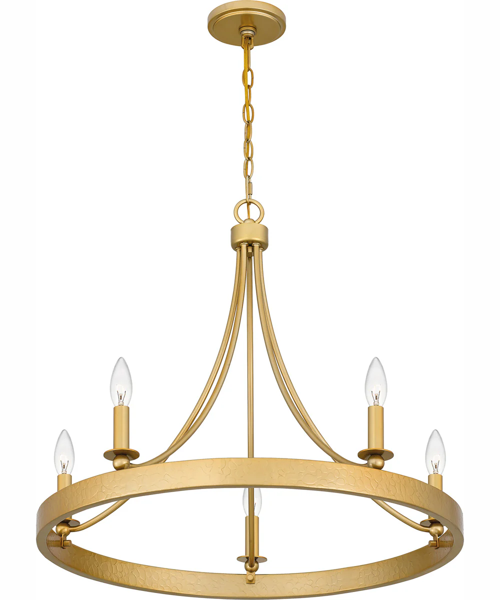 Aspyn 5-light Chandelier Light Gold - Image 5