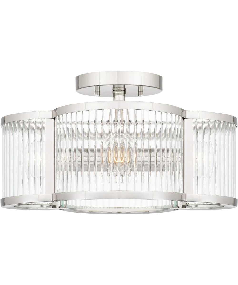 Aster 4-light Semi Flush Mount Polished Nickel - Image 2