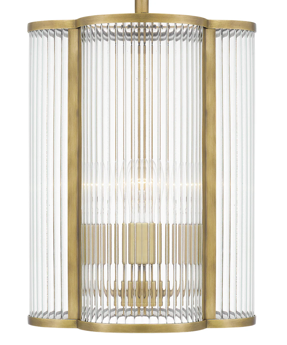 Aster Small 4-light Mini Pendant Weathered Brass - Image 6